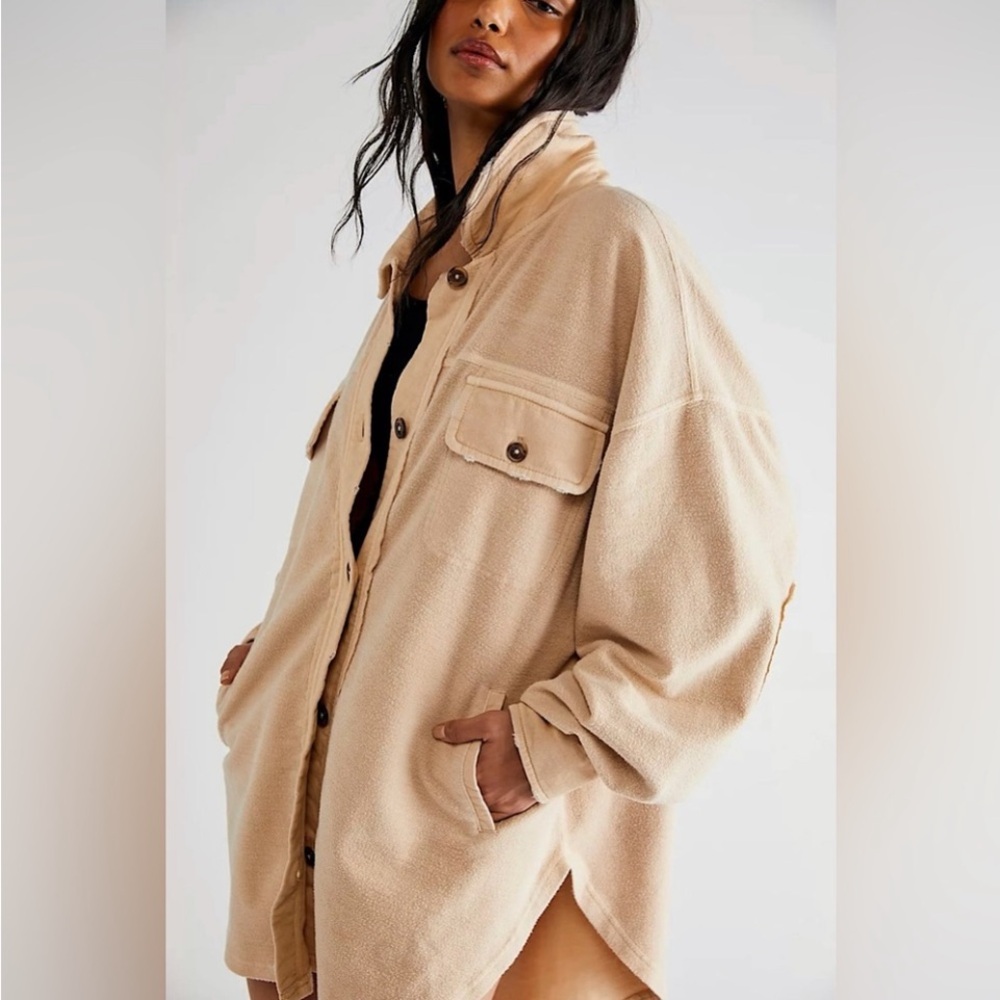 Free People Oversized Shacket NWOT - Picture 5 of 12